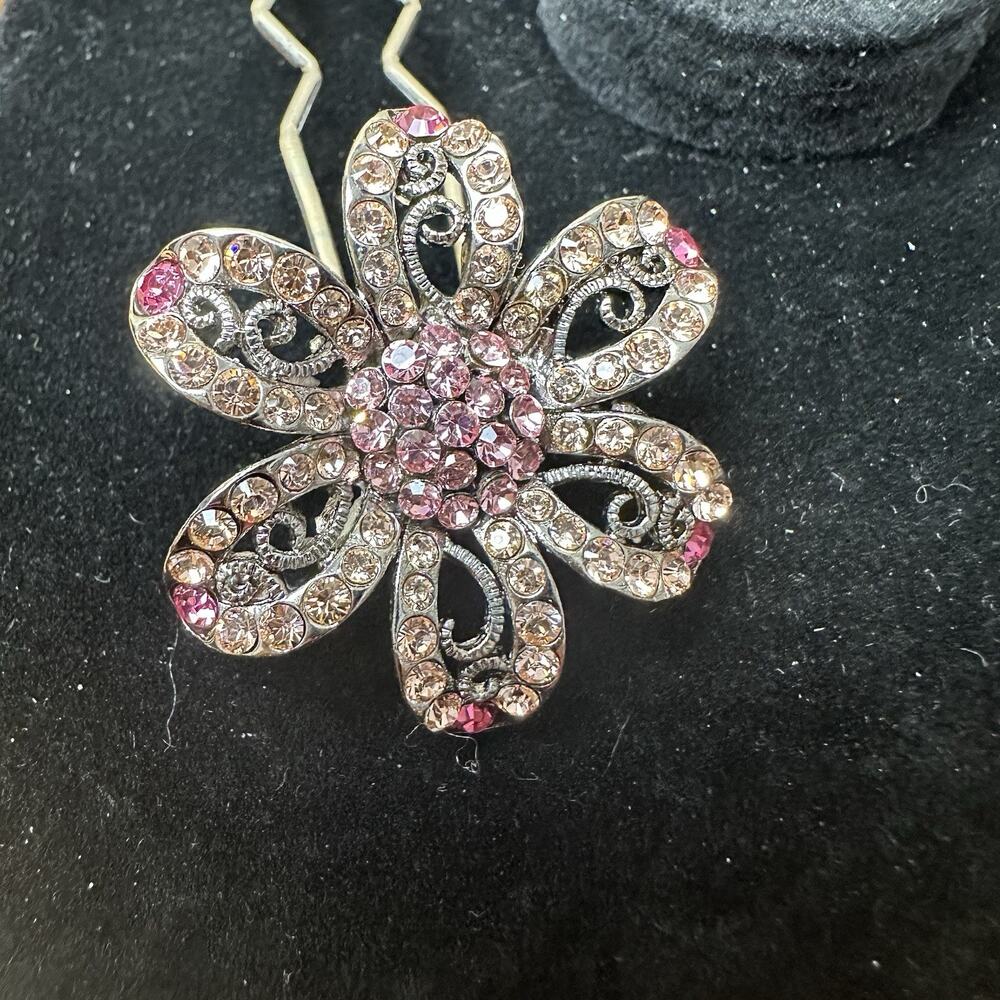 Cara New York Rhinestone Hair Pin Elegant Fancy Wedding Prom Formal Gorgeous #69